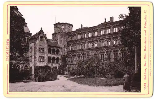 Fotografie Römmler & Jonas, Dresden, Ansicht Heidelberg, Schlossbau, Otto Heinrichs und Friedrich II.