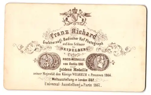 Fotografie Franz Richard, Heidelberg, Ansicht Heidelberg, das grosse Fass im Schloss