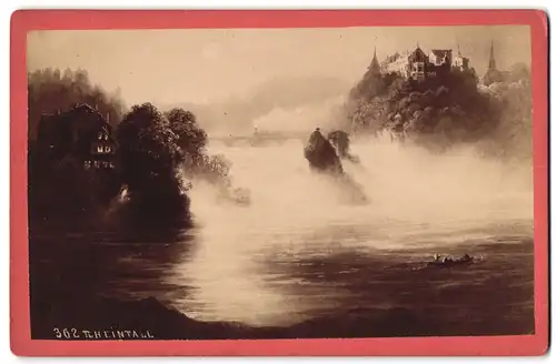 Fotografie Carl Koch, Schaffhausen, Ansicht Schaffhausen, Partie am Rheinfall