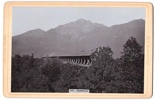 Fotografie Stengel & Co., Dresden, Ansicht Bad Reichenhall, Blick auf das Gradierhaus