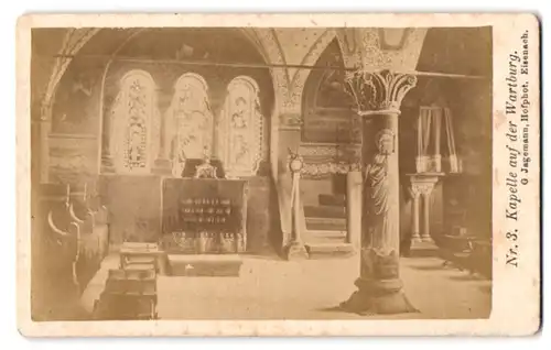 Fotografie G. Jagemann, Eisenach, Ansicht Eisenach, Lutherkapelle in der Wartburg