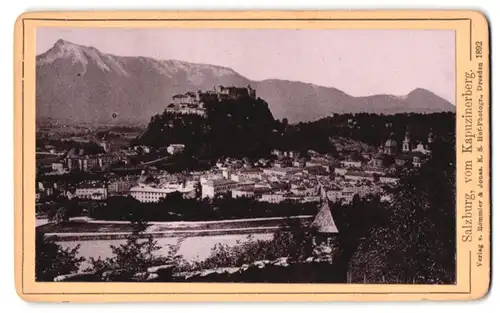 Fotografie Römmler & Jonas, Dresden, Ansicht Salzburg, Blick auf den Ort vom Kapuzinerberg