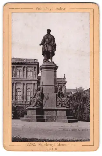 Fotografie Römmler & Jonas, Dresden, Ansicht Budapest, Partie am Szechenyi-Monument