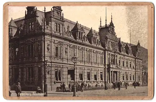 Fotografie unbekannter Fotograf, Ansicht Heidelberg, Partie vom Reichspostgebäude