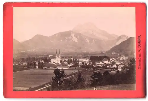 Fotografie Franz Fankhauser, Admont, Ansicht Admont, Totale mit dem Buchstein
