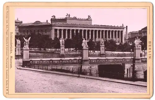 Fotografie Rob. Prager, Berlin, Ansicht Berlin, Schlossbrücke und Museum