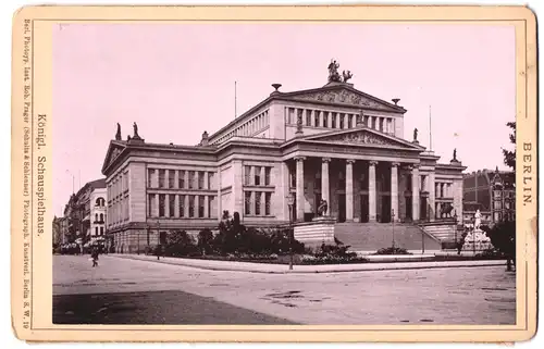 Fotografie Rob. Prager, Berlin, Ansicht Berlin, Königliches Schauspielhaus