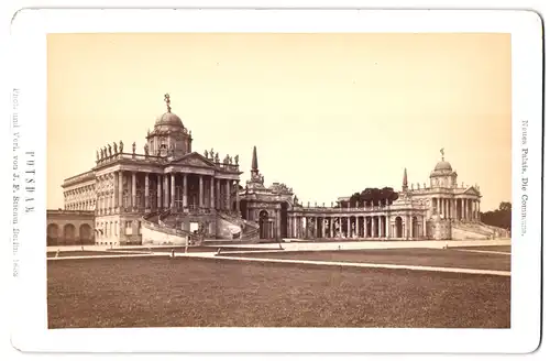 Fotografie J. F. Stiehm, Berlin, Ansicht Potsdam, Partie am neuen Palais, Die Communs