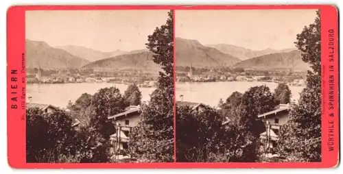 Stereo-Fotografie Würthle & Spinnhirn, Salzburg, Egern a. Tegernsee, Blick auf den Ort über den Tegernsee