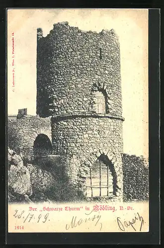 AK Mödling, der Schwarze Turm