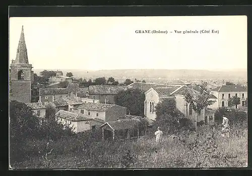 AK Grane, Vue générale, Teilansicht mit Kirche