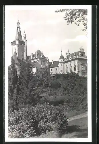 AK Pruhonice, Zámek, Schloss im Sonnenschein