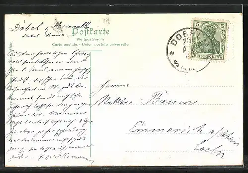 AK Dobel, Ansicht Wildbad und Herrenalb