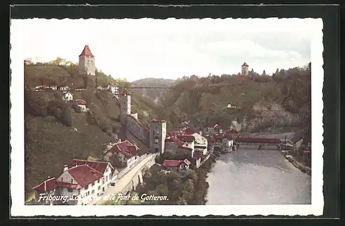 AK Fribourg, La Sarine et le Pont de Gotteron