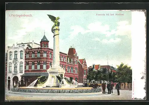 AK `s Hertogenbosch, Fontein bij het Station