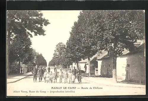 AK Mailly le Camp, Route de Châlons