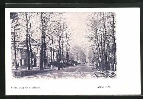 AK Arnhem, Straatweg Oosterbeek, Strassenpartie