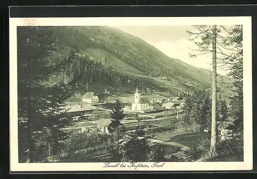 AK Landl b. Kufstein, Ortsansicht mit Kirche