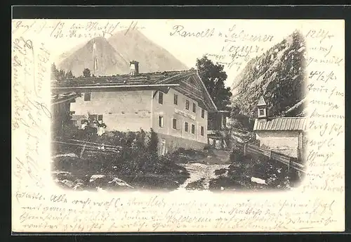 AK Neustift-Ranalt, Gasthaus und Kapelle