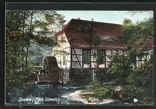 AK Buckow /Märk. Schweiz, Pritzhagener Mühle