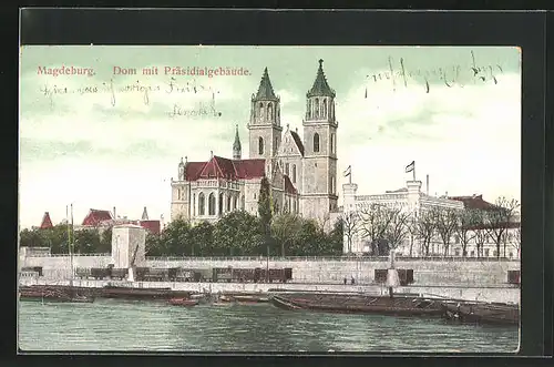 AK Magdeburg, Dom mit Präsidialgebäude