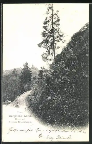 AK Remscheid, Blick auf Schloss Küppelstein