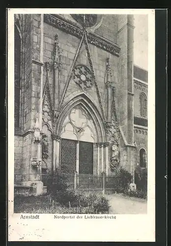 AK Arnstadt, Nordportal der Liebfrauenkirche