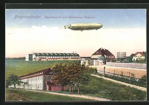 AK Friedrichshafen, Zeppelinwerft und Motorenbau Maybach
