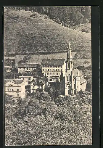 AK Wildbad, Katholische Kirche und Pfarrhaus