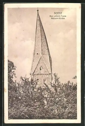 AK Soest, Der schiefe Turm Reform-Kirche