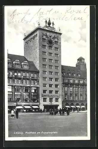 AK Leipzig, Hochhaus am Augustusplatz