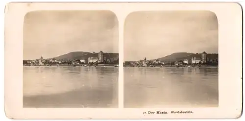 Stereo-Fotografie NPG, Berlin-Steglitz, Ansicht Oberlahnstein, Rheinpartie mit Blick zum Ort