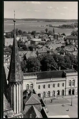 Fotografie unbekannter Fotograf, Ansicht Schwerin, Blick über die Stadt