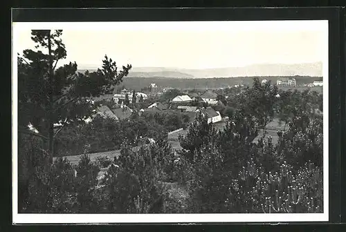 AK Jíloviste, Ortsansicht mit Umgebung