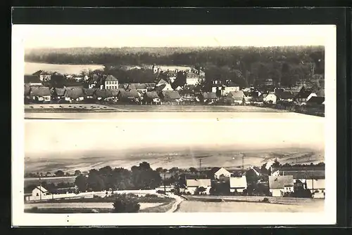 AK Lány, Ortsansicht mit Umgebung