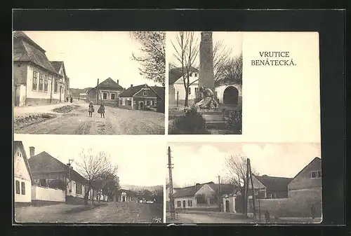 AK Benátecká Vrutice, Denkmal, Strassenpartien