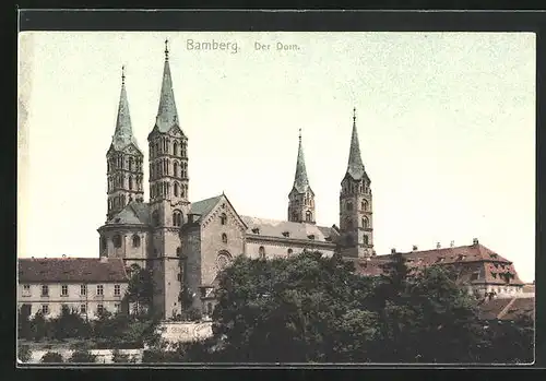 AK Bamberg, Blick auf Dom