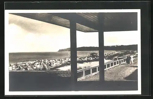 AK Baabe /Rügen, Blick auf Strand an der Ostsee