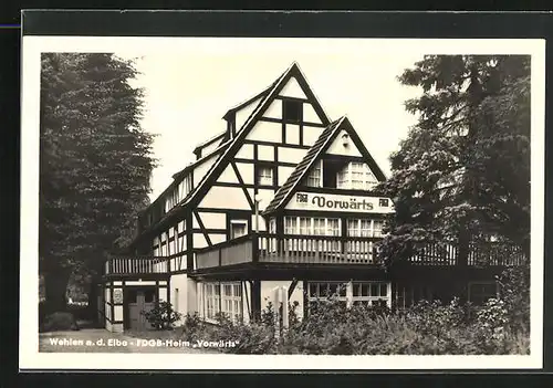 AK Wehlen a. d. Elbe, FDGB-Heim Vorwärts