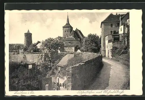 AK Bautzen i. Sr., Fischerstufen mit Michaeliskirche