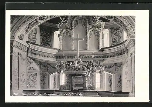 AK Eisenberg /Thür., Inneres der Schlosskirche