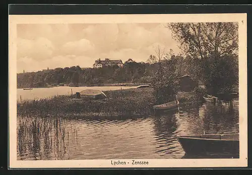 AK Lychen, Boote auf dem Zenssee