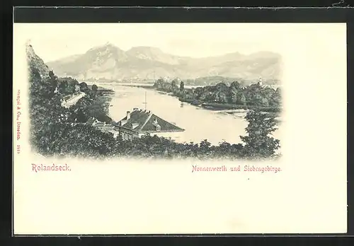 AK Rolandseck, Nonnenwerth und Siebengebirge