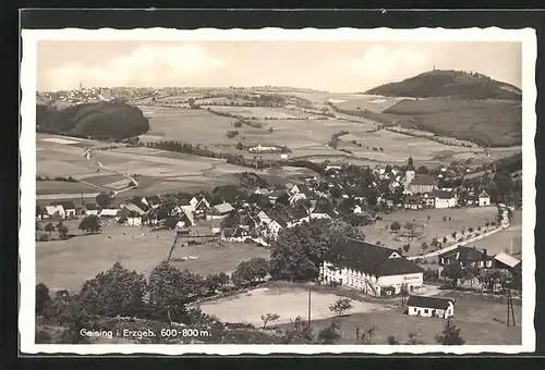 AK Geising i. Erzgebirge, Ortsansicht mit Umgebung