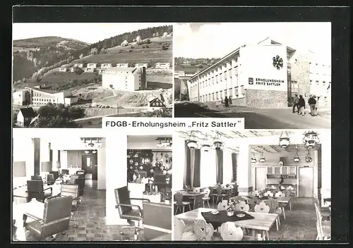 AK Fehrenbach /Thür., FDGB-Erholungsheim Fritz Sattler