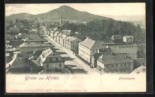 AK Haida, Häuser an der Poststrasse