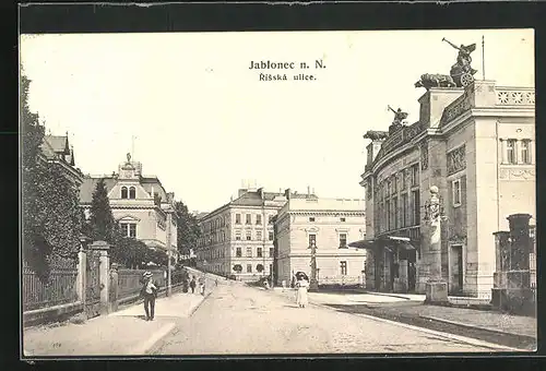 AK Gablonz / Jablonec Nad Nisou, Risská ulice