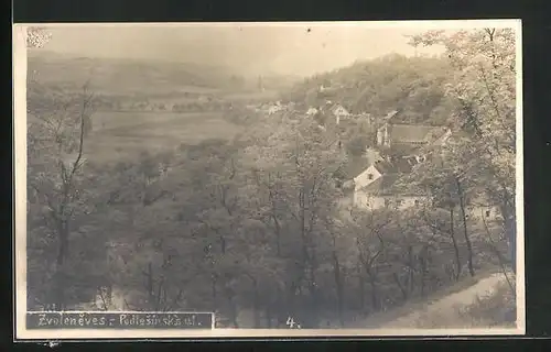 AK Zvoleneves, Podlesinska ul., Ortsansicht mit Wald