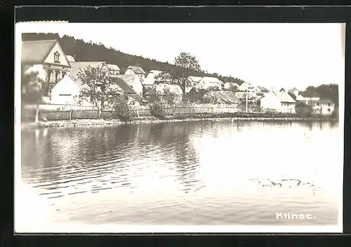 AK Klinec, Ortspartie am Wasser