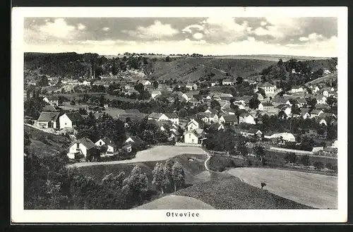 AK Otvovice, Panoramaansicht des Ortes